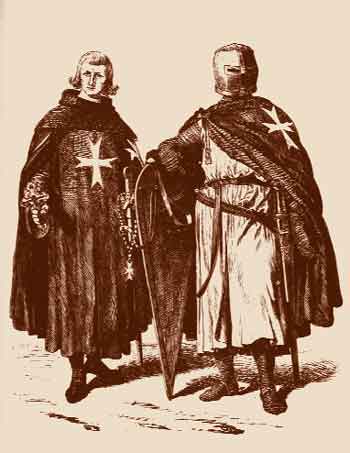 Cavalieri dellOrdine di San Giovanni di Gerusalemme in abito 